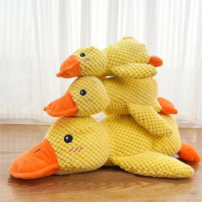 Calming Duck Plush Squeaky Dog Toy