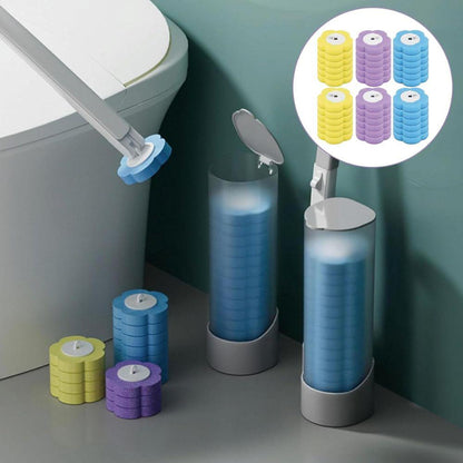 Disposable Toilet Brush Replacement Heads – Hygienic Bathroom Cleaning Kit