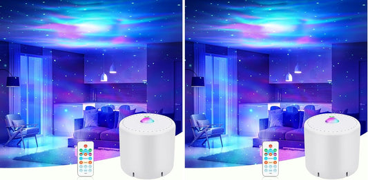 LED Star & Galaxy Projector – Night Light with Remote Control, Adjustable Brightness & Aurora Effect