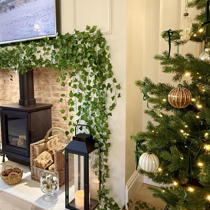 Artificial Ivy Garland – UV Resistant Fake Vine Hanging Leaves for Wall, Garden & Party Décor