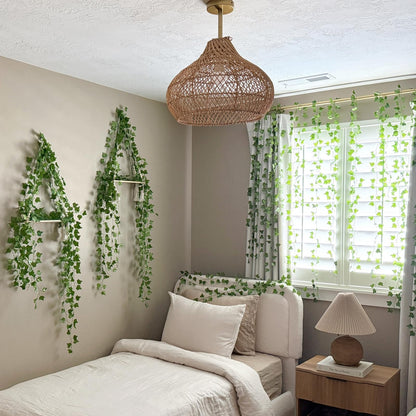 Artificial Ivy Garland – UV Resistant Fake Vine Hanging Leaves for Wall, Garden & Party Décor