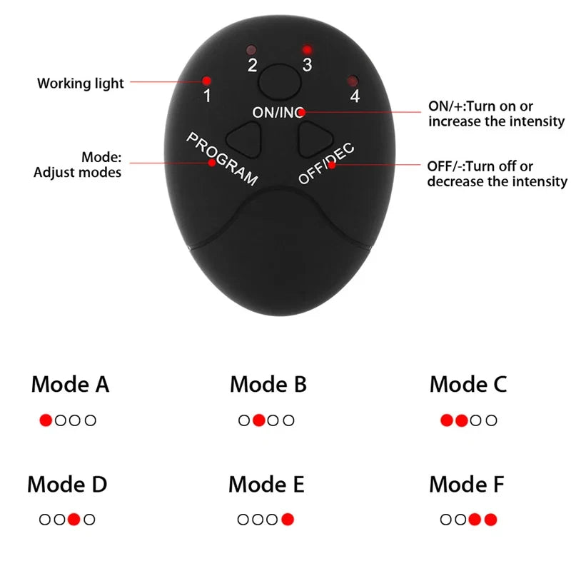 Wireless EMS Abdominal Buttocks Muscle Stimulator