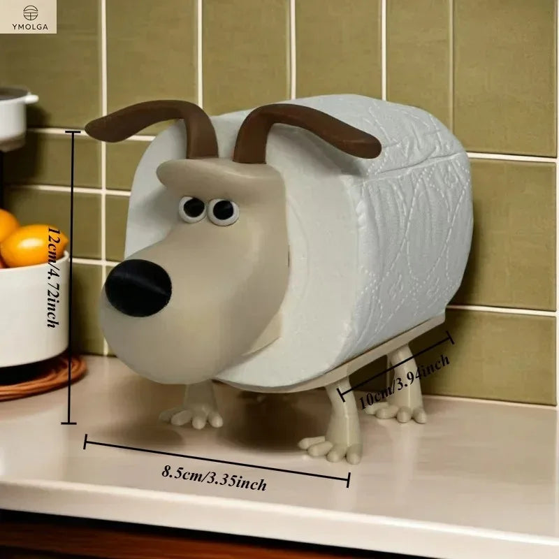 Cute Puppy Toilet Paper Holder & Decor Storage