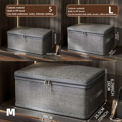 Collapsible Fabric Storage Box with Wheels