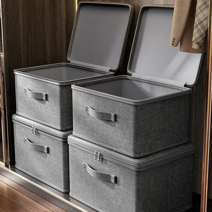 Collapsible Fabric Storage Box with Wheels