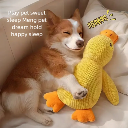 Calming Duck Plush Squeaky Dog Toy