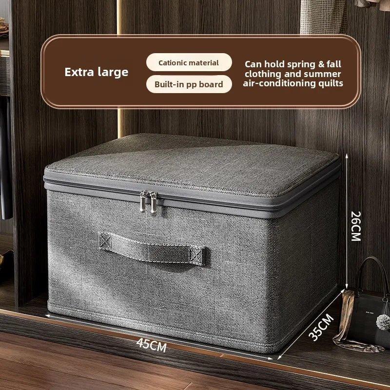 Collapsible Fabric Storage Box with Wheels
