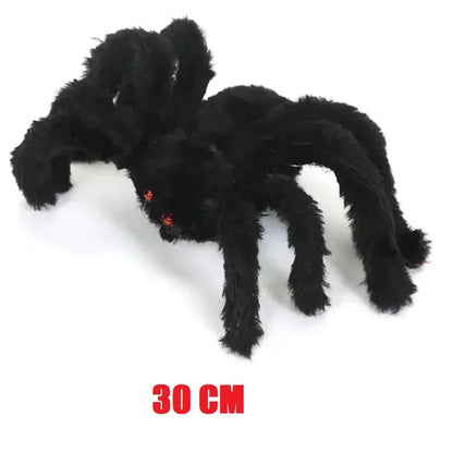 Giant Outdoor Halloween Plush Spider Decoration (30cm–200cm)