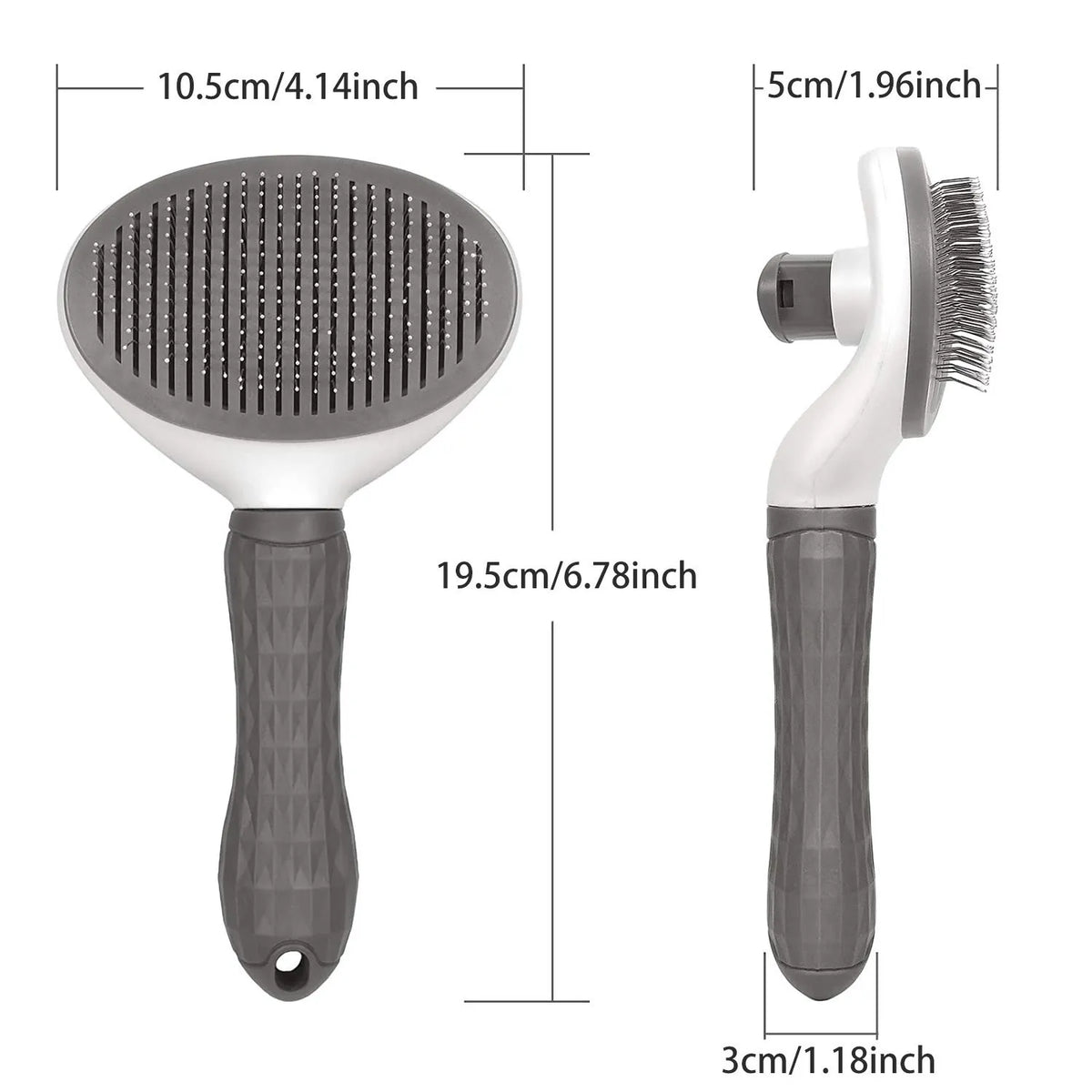 Self-Cleaning Pet Slicker Brush & Shedding Tool