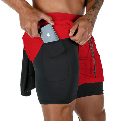 Apex 2-in-1 Camo Performance Running Shorts