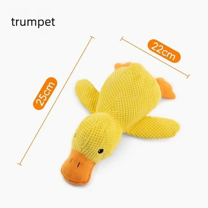 Calming Duck Plush Squeaky Dog Toy