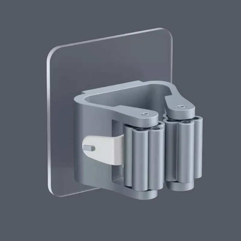 Self-Adhesive Wall-Mounted Mop & Broom Holder