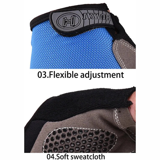 Air-Grip Breathable Fingerless Workout Gloves