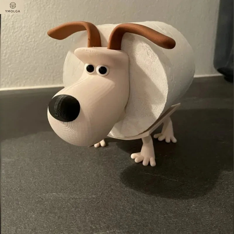 Cute Puppy Toilet Paper Holder & Decor Storage