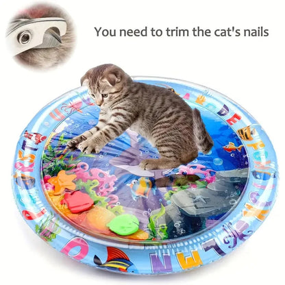 Thickened Inflatable Sensory Water Play Mat for Cats