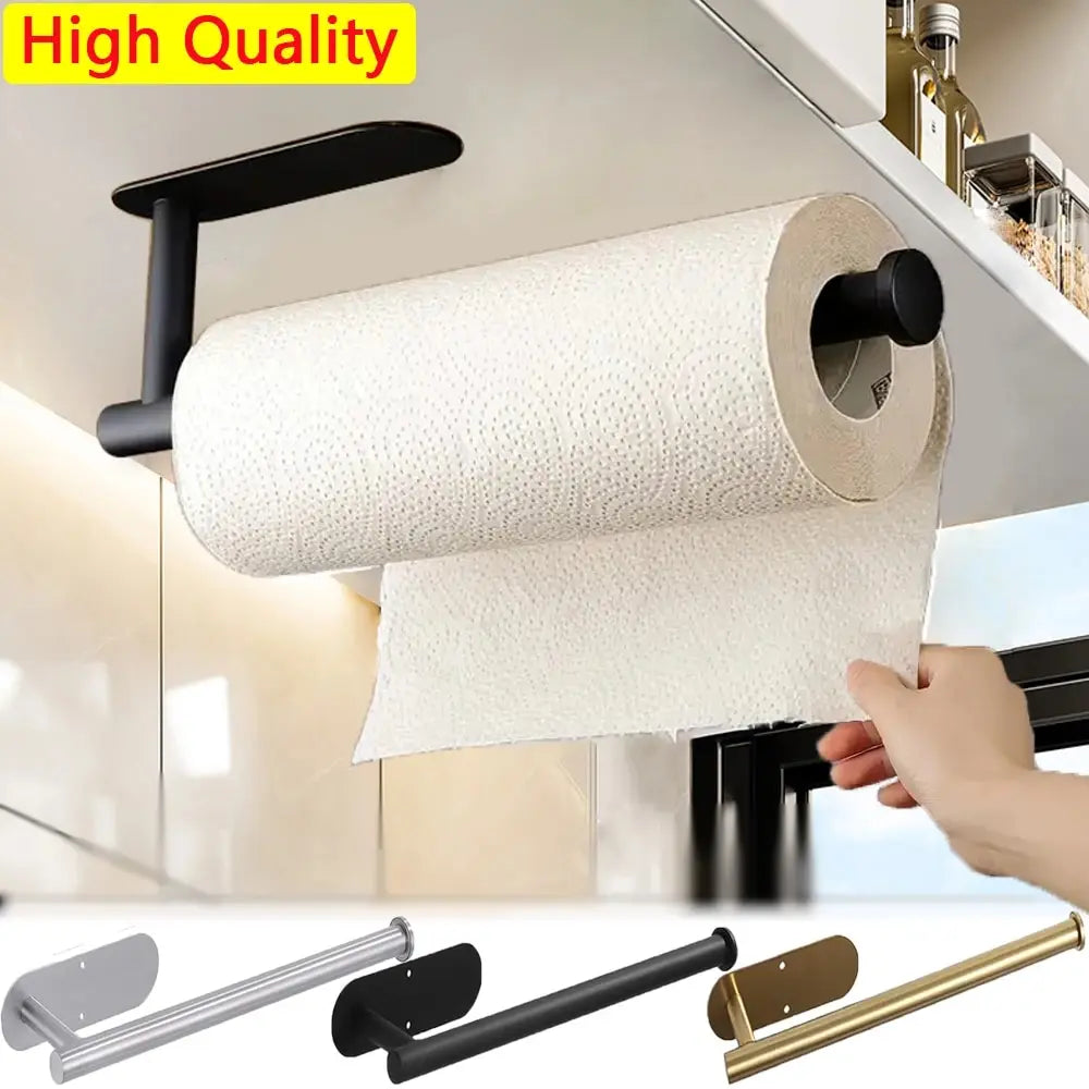 Self-Adhesive Kitchen Paper Towel & Tissue Holder