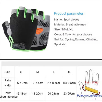 Pro-Flex Anti-Slip Fingerless Gym Gloves