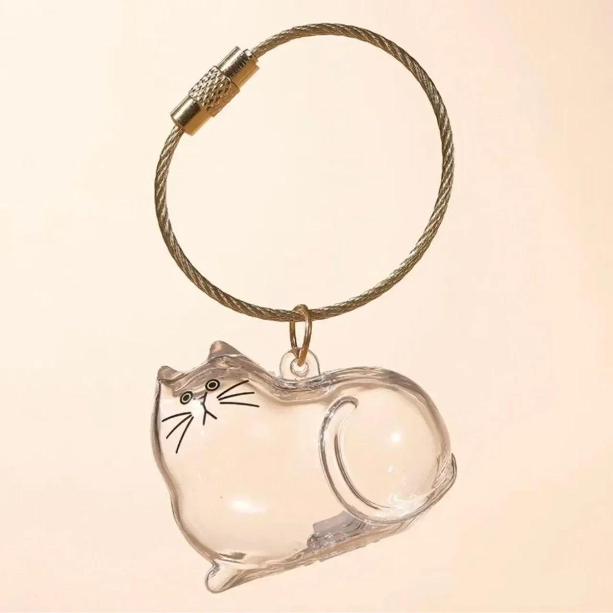 Pet Fur Keepsake Capsule & Memorial Keychain