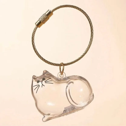 Pet Fur Keepsake Capsule & Memorial Keychain