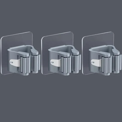 Self-Adhesive Wall-Mounted Mop & Broom Holder