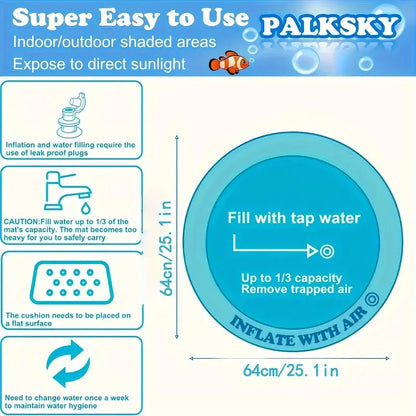 Thickened Inflatable Sensory Water Play Mat for Cats