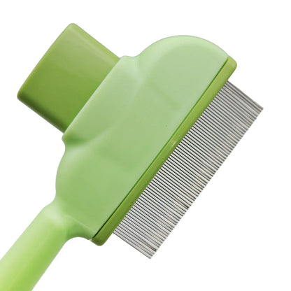 Self-Cleaning Pet Slicker Brush & Shedding Tool