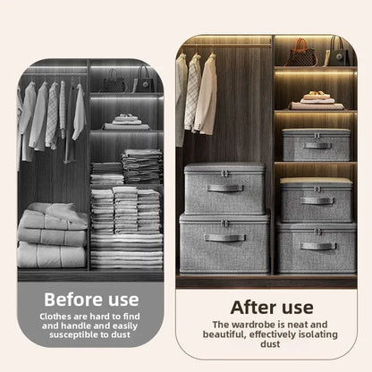 Collapsible Fabric Storage Box with Wheels