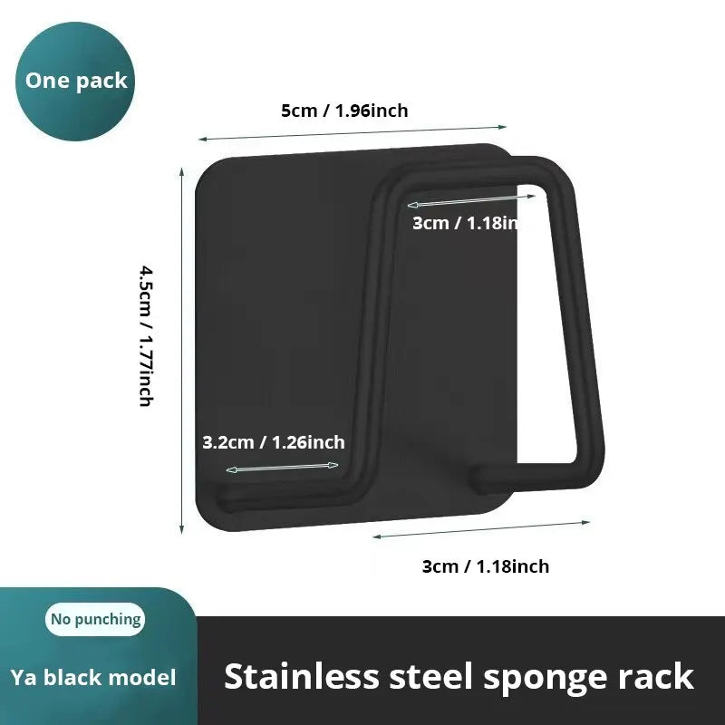 Self-Adhesive Stainless Steel Kitchen Sink Sponge Holder