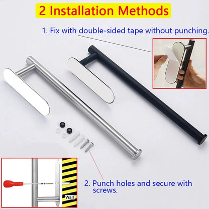 Self-Adhesive Kitchen Paper Towel & Tissue Holder