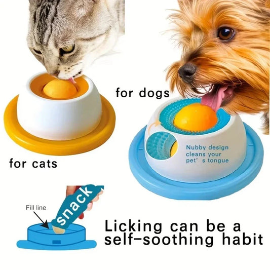 Interactive Slow Feeder Pet Lick Mat & Crate Toy