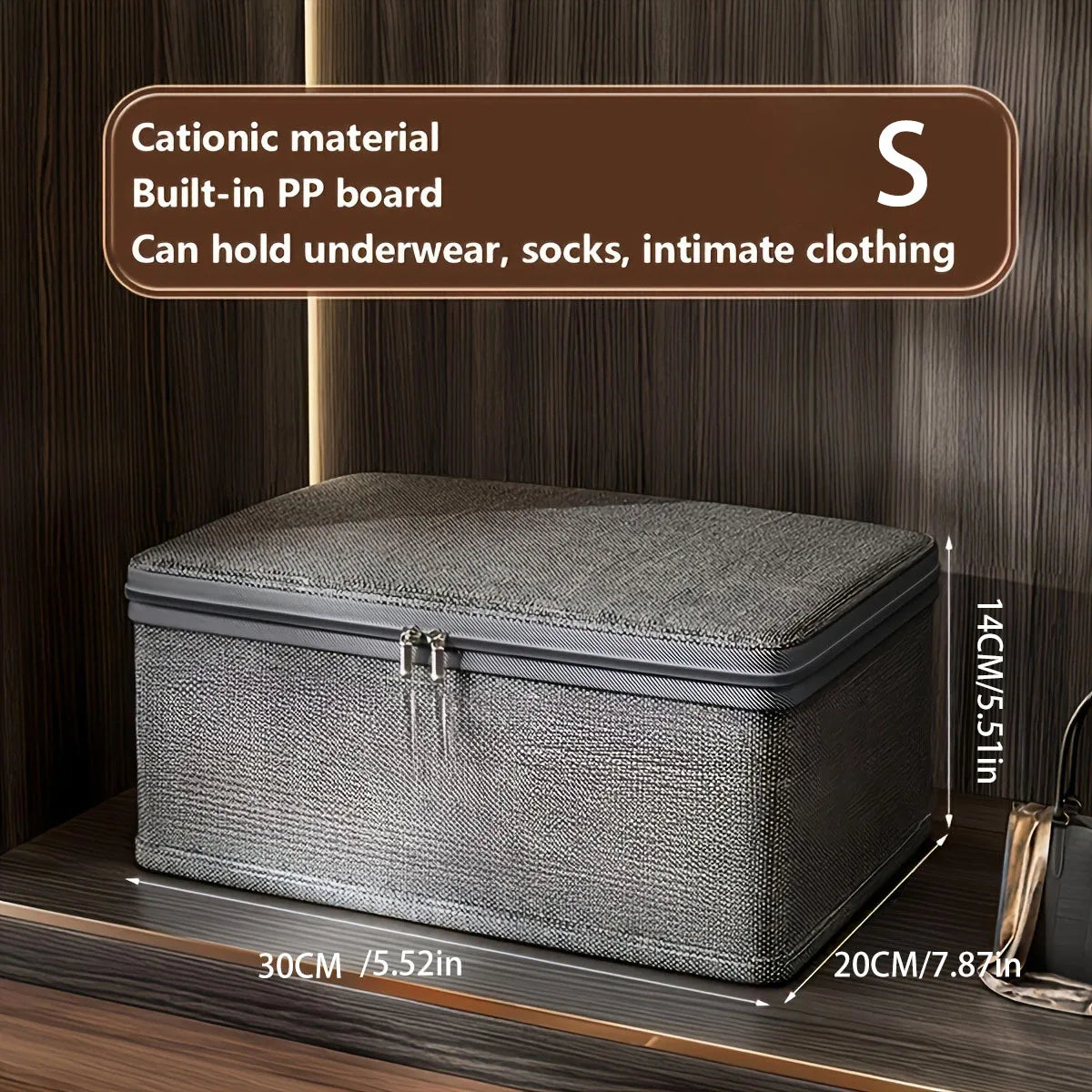 Collapsible Fabric Storage Box with Wheels