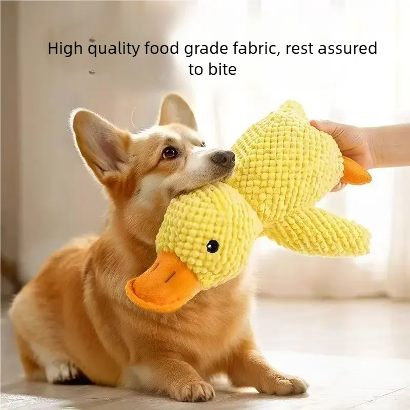 Calming Duck Plush Squeaky Dog Toy