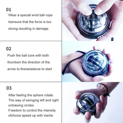 Auto-Start Gyro Wrist & Forearm Trainer Ball