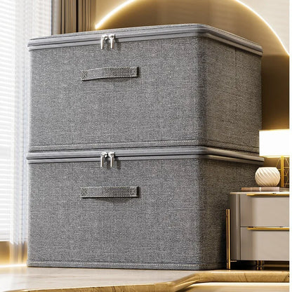 Collapsible Fabric Storage Box with Wheels