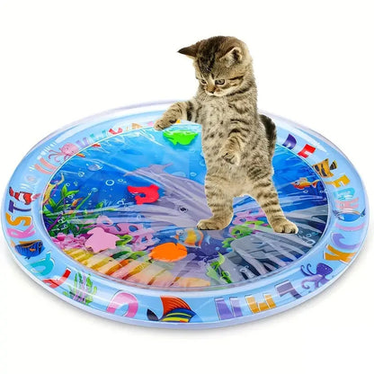 Thickened Inflatable Sensory Water Play Mat for Cats