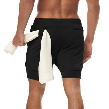 Apex 2-in-1 Camo Performance Running Shorts
