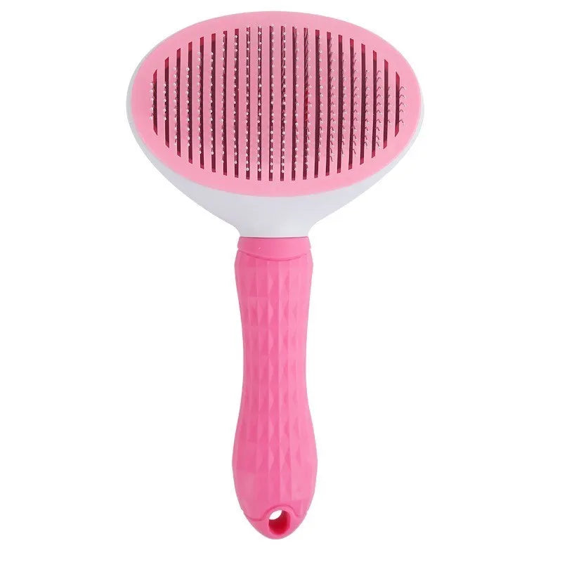 Self-Cleaning Pet Slicker Brush & Shedding Tool