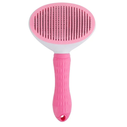 Self-Cleaning Pet Slicker Brush & Shedding Tool
