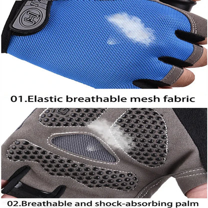 Air-Grip Breathable Fingerless Workout Gloves