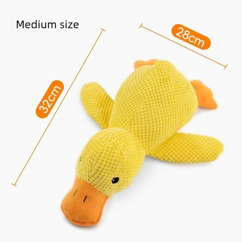 Calming Duck Plush Squeaky Dog Toy