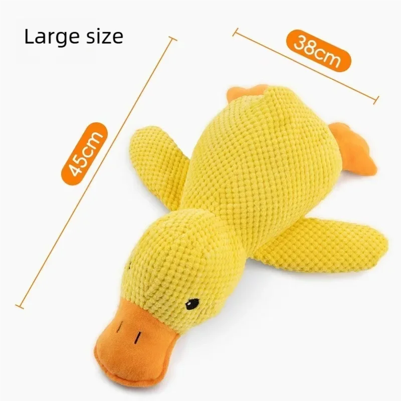 Calming Duck Plush Squeaky Dog Toy