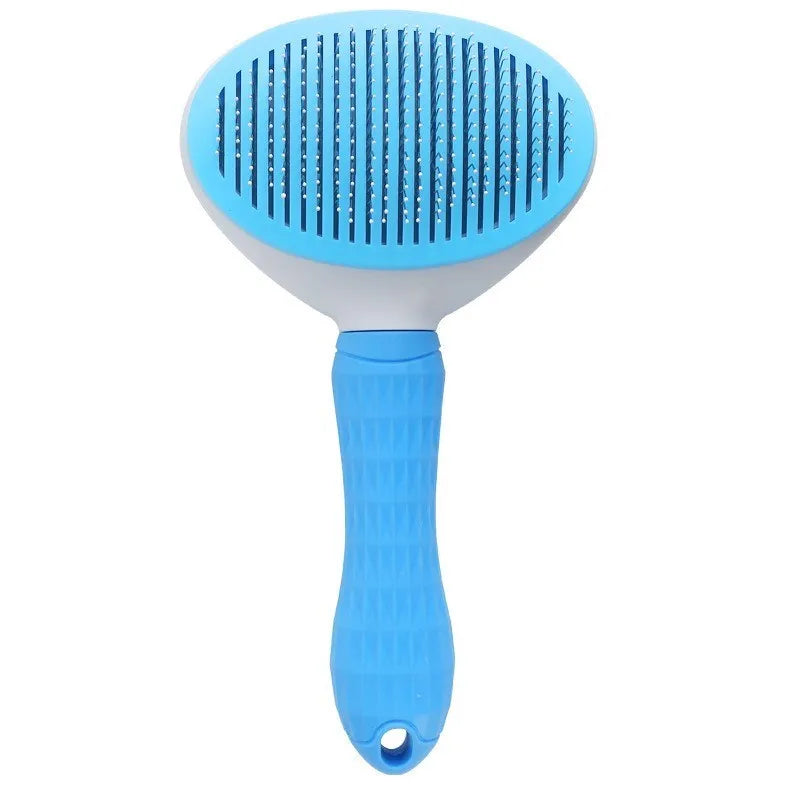Self-Cleaning Pet Slicker Brush & Shedding Tool