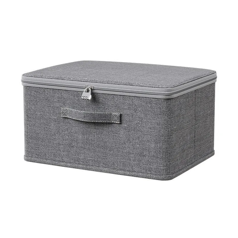 Collapsible Fabric Storage Box with Wheels