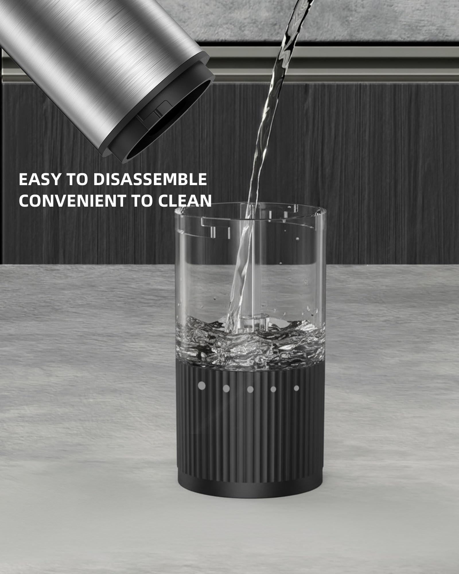 Electric Salt and Pepper Grinder with Adjustable Coarseness – One Hand Operation